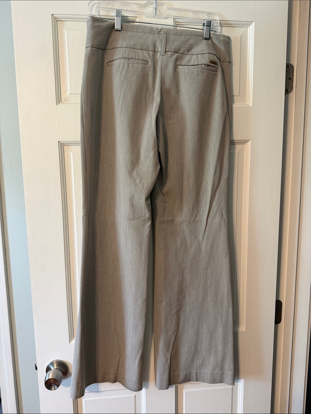 Express Taupe Wide-Leg Dress Pants - Picture 2 of 5